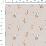 Tissu - Oursons et doudous sur beige
