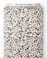 Tissu - Motif léopard noir et beige