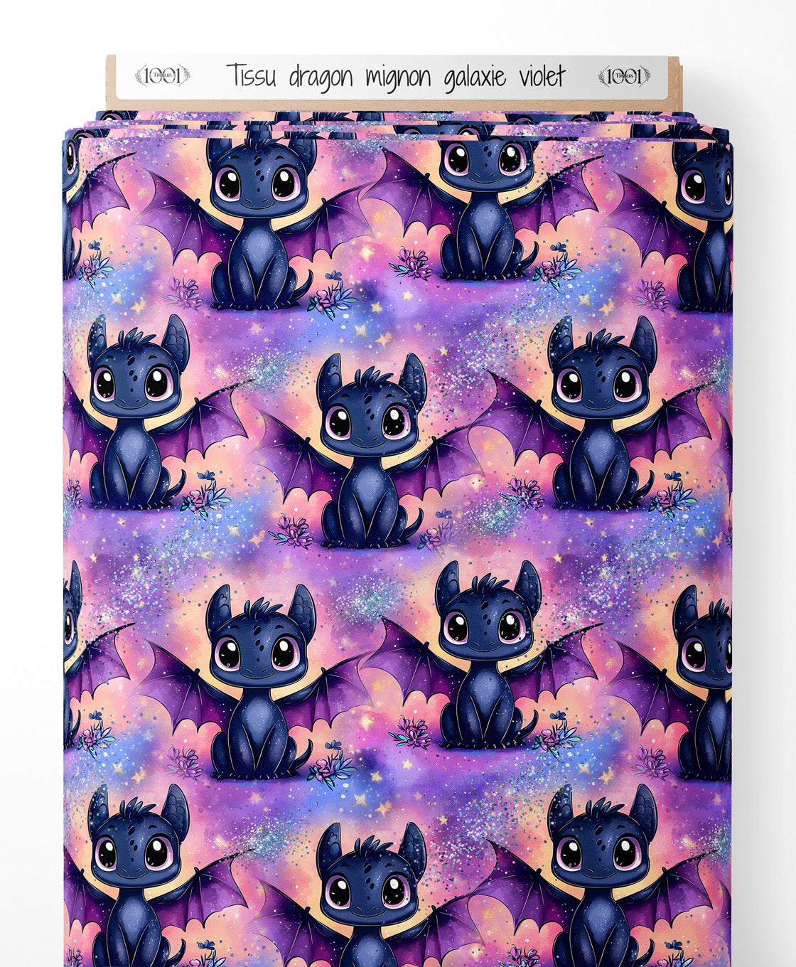 Tissu - Dragon galaxy halloween