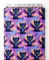 Tissu - Dragon galaxy halloween