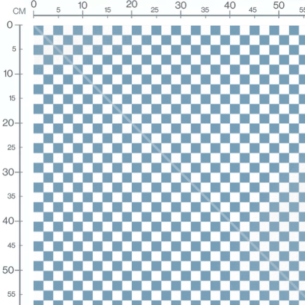 Tissu - Carreaux simples bleu et blanc
