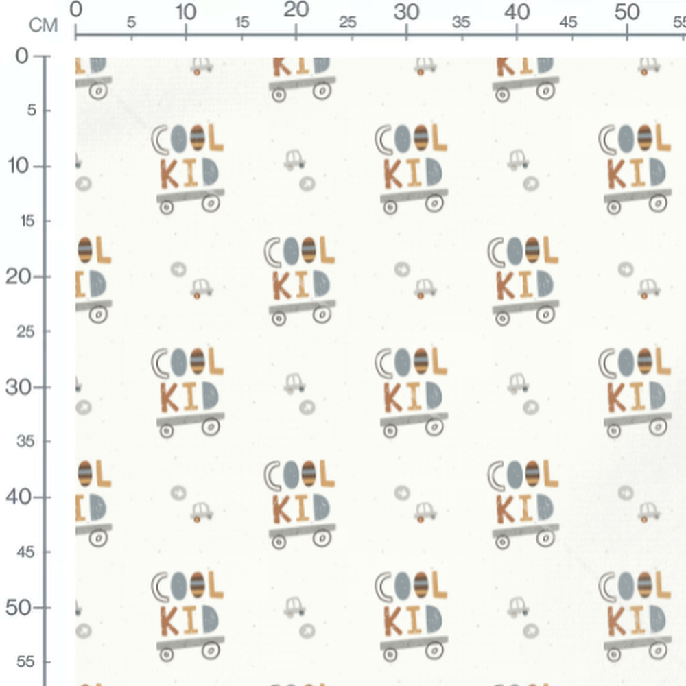 Tissu - Cool Kid et voitures