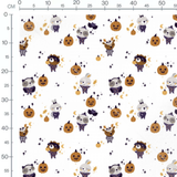 Tissu - Animaux mignons Halloween