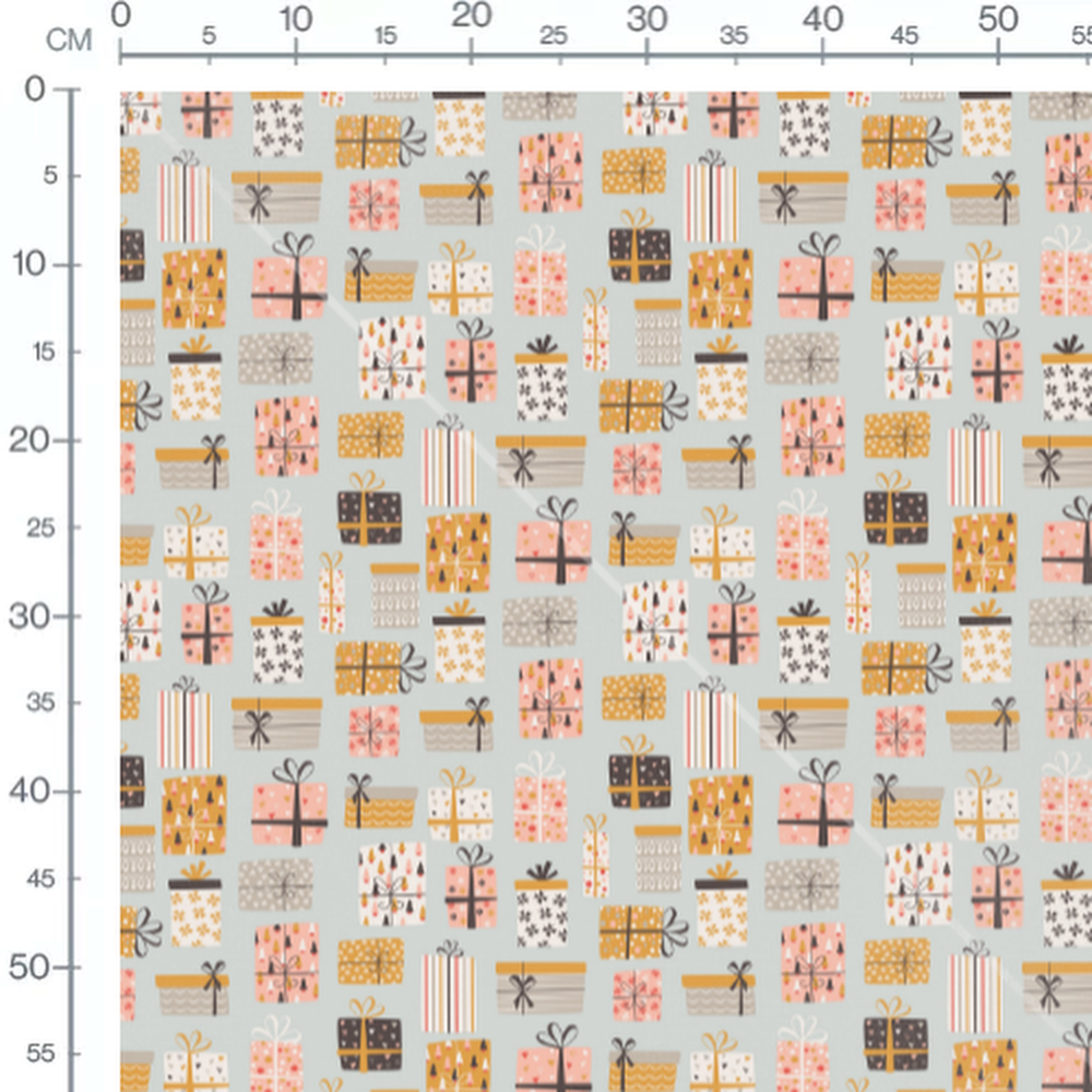 Tissu - Paquets cadeaux multicolores