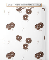 Tissu - Beignets chocolat et miettes 2