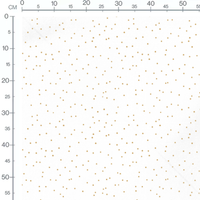 Tissu - Pois dorés sur blanc