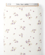 Tissu - Petites fleurs violettes