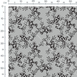 Tissu - Grenouilles graphiques noires