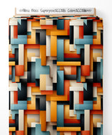 Tissu - Blocs Superposés Colorés
