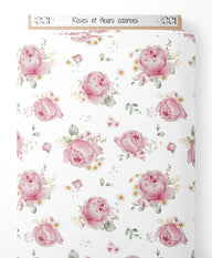 Tissu - Roses et fleurs colorées