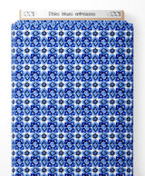Tissu - Étoiles bleues entrelacées