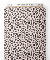 Tissu - Motif léopard noir et gris
