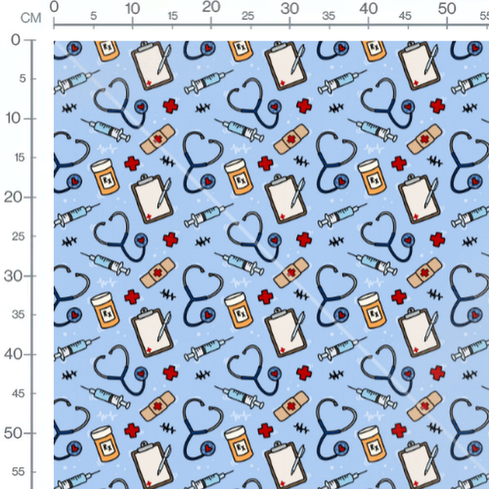 Tissu - Tissu Medical Petit Motif