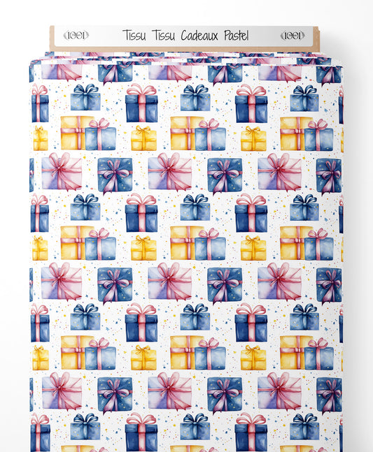 Tissu - Tissu Cadeaux Pastel