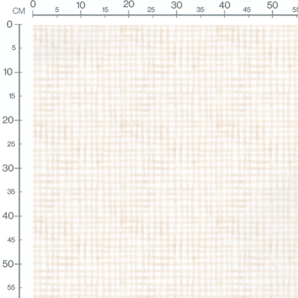 Tissu - Carreaux beiges sur blanc