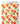 Tissu - Pêches orange sur fond blanc