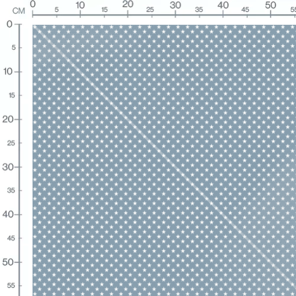 Tissu - Étoiles blanches sur bleu gris