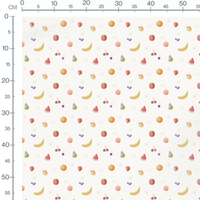 Tissu - Motif fruits aquarelle