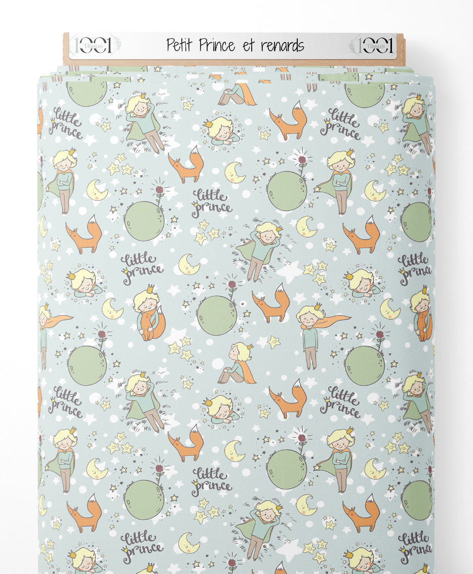 Tissu - Petit Prince et renards