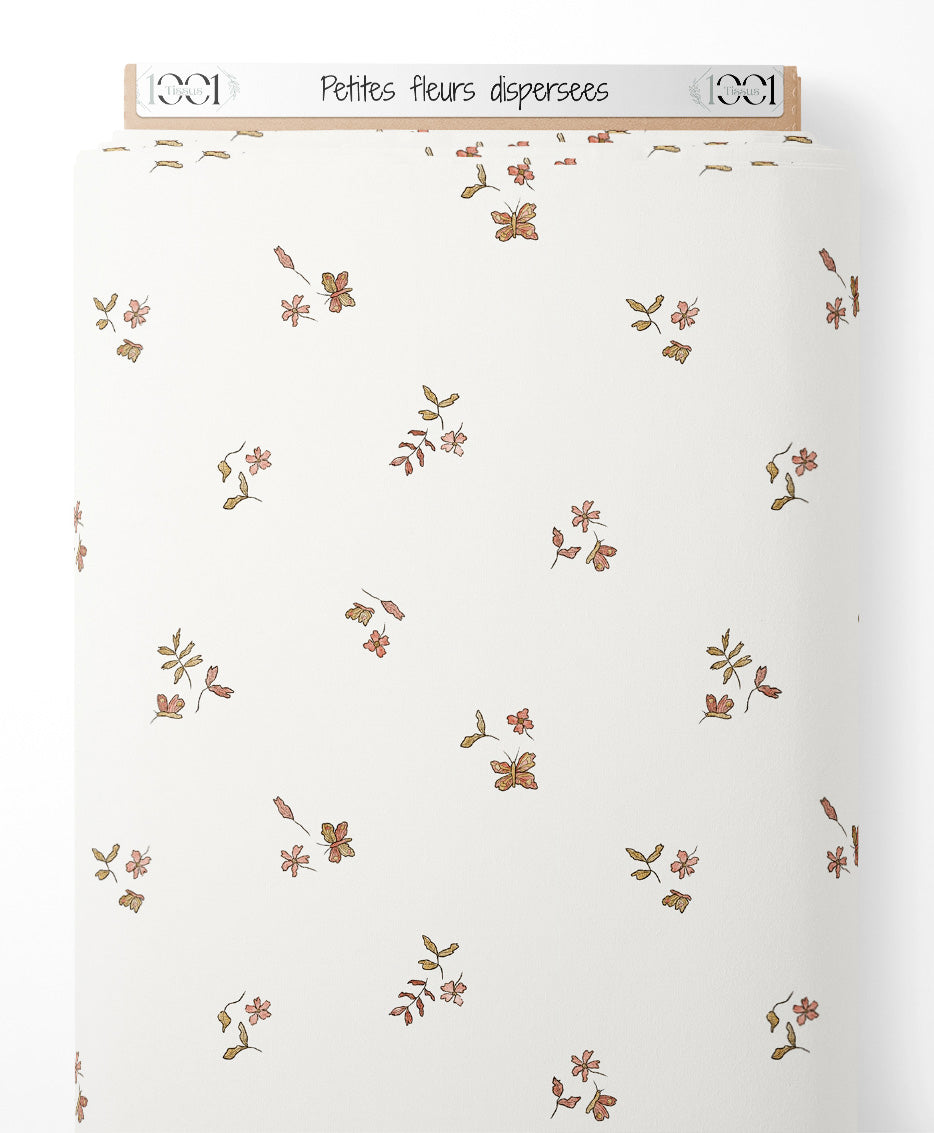 Tissu - Petites fleurs dispersées