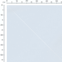 Tissu - Flocons blancs sur bleu