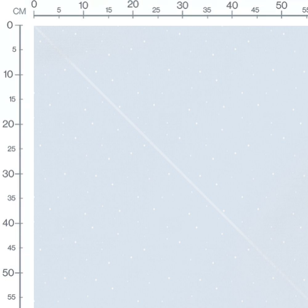Tissu - Flocons blancs sur bleu