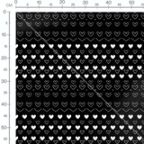 Tissu - Tissu Coeur Pois Contraste