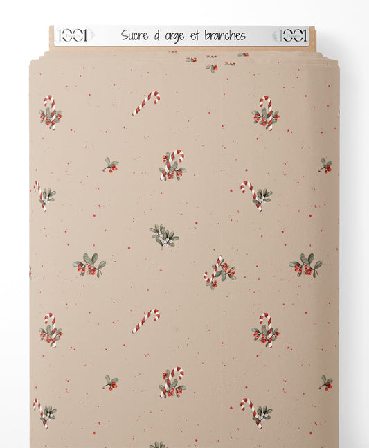 Tissu - Sucre d'orge et branches