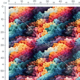 Tissu - Nuages Abstraits Multicolores