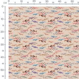 Tissu - Bonbons à pois sur beige