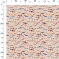 Tissu - Bonbons à pois sur beige