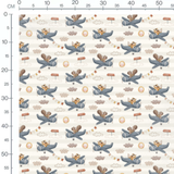 Tissu - Plantes en pots souriantes