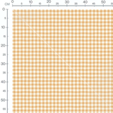 Tissu - Carreaux orange et crème