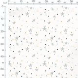 Tissu - Étoiles et triangles colorés