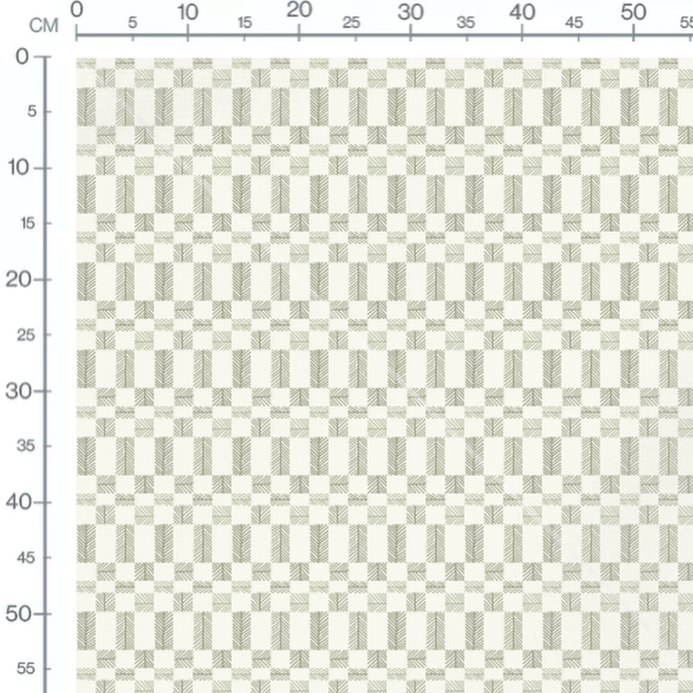 Tissu - Oiseaux noirs et feuillages