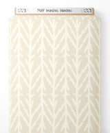 Tissu - Motif branches blanches