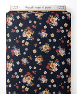 Tissu - Bouquets rouges et jaunes