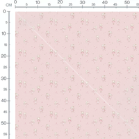Tissu - Souris en tutu sur rose