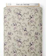 Tissu - Koalas gris sur fond beige