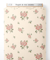 Tissu - Bouquets de roses anciennes