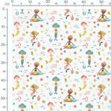 Tissu - Sirènes et créatures marines