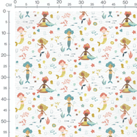 Tissu - Sirènes et créatures marines