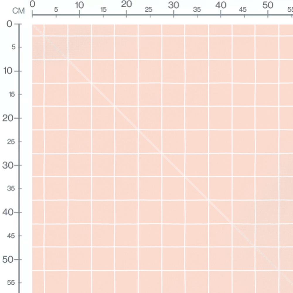 Tissu - Quadrillage blanc sur rose pâle