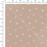 Tissu - Nœuds ludiques sur beige