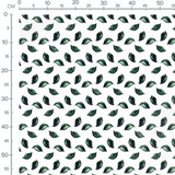 Tissu - Feuilles claires et sombres