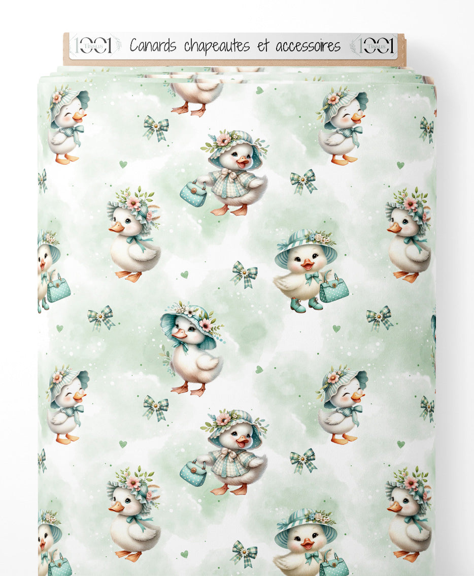 Tissu - Canards chapeautés et accessoires