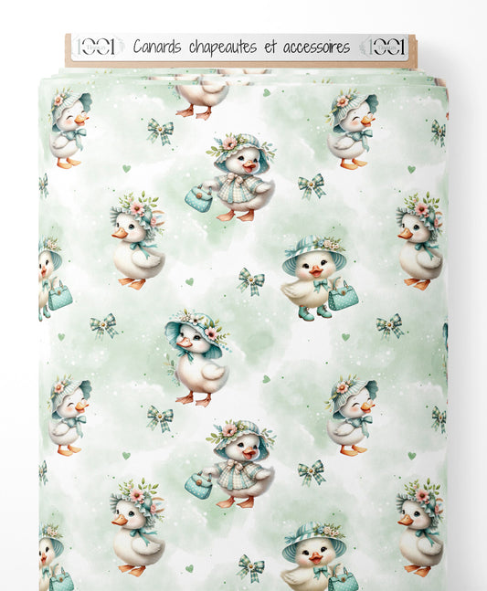 Tissu - Canards chapeautés et accessoires
