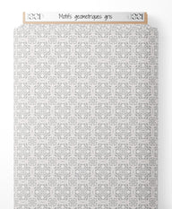 Tissu - Motifs géométriques gris