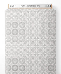 Tissu - Motifs géométriques gris