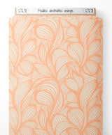 Tissu - Feuilles abstraites orange